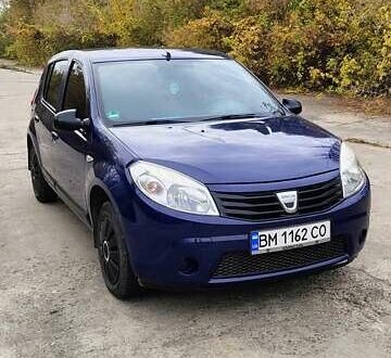 Дачия Сандеро 2008 в Белополье на Automoto.ua Синий Дачия Сандеро, объемом двигателя 1.4 л и пробегом 170 тыс. км за 5000 $, фото 1 на Automoto.ua