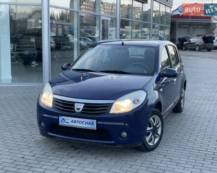 Синий Дачия Сандеро, объемом двигателя 1.4 л и пробегом 246 тыс. км за 4600 $, фото 1 на Automoto.ua