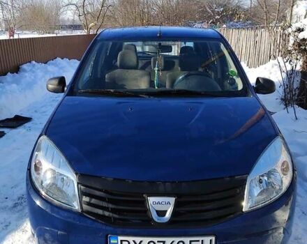 Синий Дачия Сандеро, объемом двигателя 1.4 л и пробегом 165 тыс. км за 3700 $, фото 1 на Automoto.ua