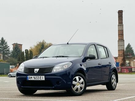Дачия Сандеро 2009 в Житомире на Automoto.ua Синий Дачия Сандеро, объемом двигателя 1.4 л и пробегом 197 тыс. км за 4700 $, фото 1 на Automoto.ua