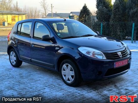 Дачия Сандеро 2009 в Доброполье на Automoto.ua Синий Дачия Сандеро, объемом двигателя 14 л и пробегом 167 тыс. км за 4800 $, фото 1 на Automoto.ua