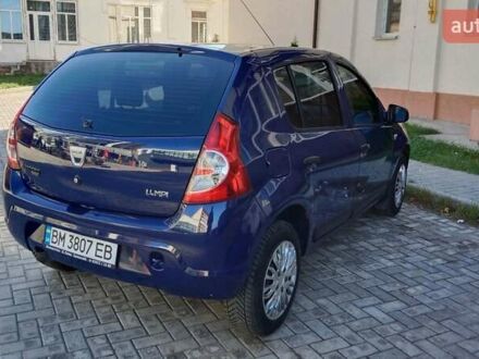 Дачія Sandero 2009 у Ромнах на Automoto.ua Синій Дачія Sandero, об'ємом двигуна 1.4 л та пробігом 151 тис. км за 4300 $, фото 1 на Automoto.ua