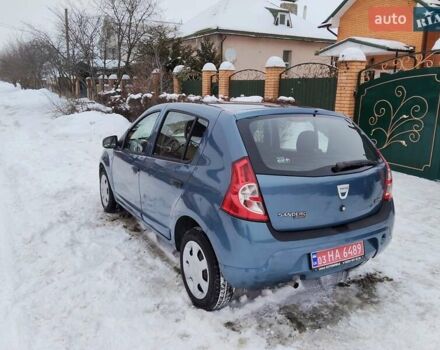 Синий Дачия Сандеро, объемом двигателя 1.6 л и пробегом 200 тыс. км за 5650 $, фото 1 на Automoto.ua