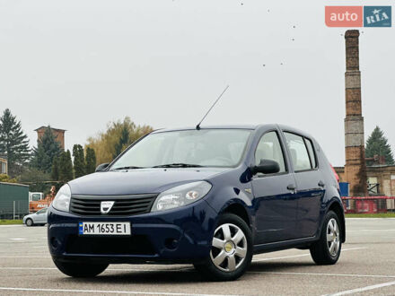 Дачия Сандеро 2009 в Житомире на Automoto.ua Синий Дачия Сандеро, объемом двигателя 1.4 л и пробегом 197 тыс. км за 4700 $, фото 1 на Automoto.ua