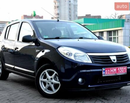 Синий Дачия Сандеро, объемом двигателя 1.2 л и пробегом 123 тыс. км за 4900 $, фото 1 на Automoto.ua