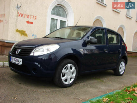 Синий Дачия Сандеро, объемом двигателя 1.15 л и пробегом 154 тыс. км за 4500 $, фото 1 на Automoto.ua