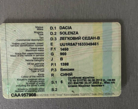 Фиолетовый Дачия Соленза, объемом двигателя 1.4 л и пробегом 132 тыс. км за 1800 $, фото 11 на Automoto.ua