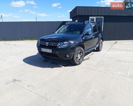 Черный Дачия Duster, объемом двигателя 1.6 л и пробегом 158 тыс. км за 13000 $, фото 1 на Automoto.ua