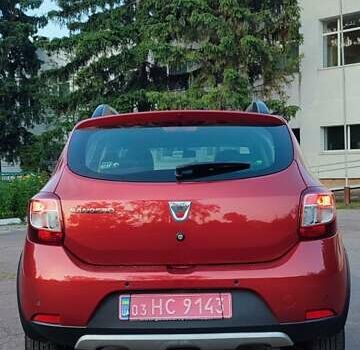 Красный Дачия Sandero StepWay, объемом двигателя 1.5 л и пробегом 216 тыс. км за 7350 $, фото 12 на Automoto.ua
