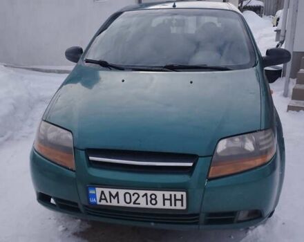 Зеленый Дэу Калос, объемом двигателя 1.1 л и пробегом 190 тыс. км за 2600 $, фото 1 на Automoto.ua