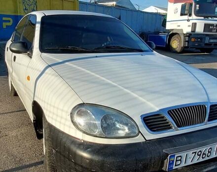 Белый Дэу Ланос, объемом двигателя 1.5 л и пробегом 570 тыс. км за 1200 $, фото 1 на Automoto.ua