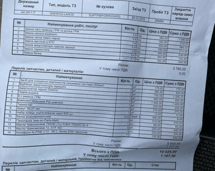 Белый Дэу Ланос, объемом двигателя 1.5 л и пробегом 313 тыс. км за 2500 $, фото 30 на Automoto.ua