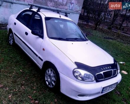 Белый Дэу Ланос, объемом двигателя 1.5 л и пробегом 150 тыс. км за 1520 $, фото 1 на Automoto.ua