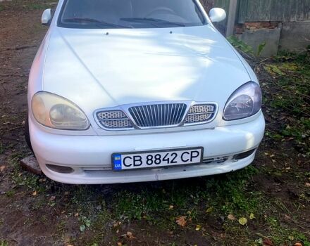 Белый Дэу Ланос, объемом двигателя 1.5 л и пробегом 200 тыс. км за 1000 $, фото 1 на Automoto.ua