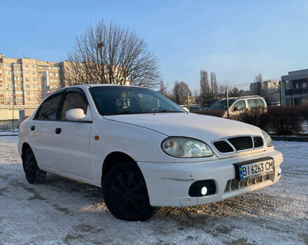 Белый Дэу Ланос, объемом двигателя 1.5 л и пробегом 337 тыс. км за 1580 $, фото 1 на Automoto.ua