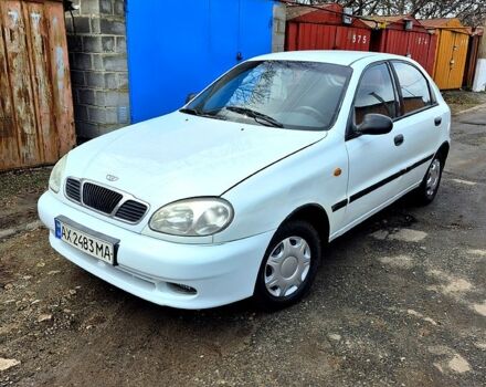 Белый Дэу Ланос, объемом двигателя 1.5 л и пробегом 220 тыс. км за 1850 $, фото 1 на Automoto.ua