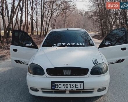 Белый Дэу Ланос, объемом двигателя 1.5 л и пробегом 191 тыс. км за 2900 $, фото 1 на Automoto.ua