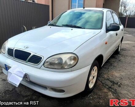 Белый Дэу Ланос, объемом двигателя 1.5 л и пробегом 225 тыс. км за 2300 $, фото 1 на Automoto.ua