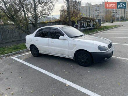 Белый Дэу Ланос, объемом двигателя 1.5 л и пробегом 218 тыс. км за 1533 $, фото 1 на Automoto.ua