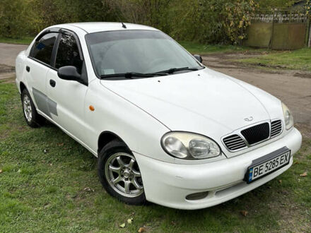 Белый Дэу Ланос, объемом двигателя 1.39 л и пробегом 255 тыс. км за 1800 $, фото 1 на Automoto.ua