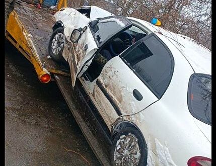 Белый Дэу Ланос, объемом двигателя 1.4 л и пробегом 135 тыс. км за 800 $, фото 1 на Automoto.ua