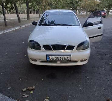 Дэу Ланос 2007 в Николаеве на Automoto.ua Белый Дэу Ланос, объемом двигателя 1.6 л и пробегом 184 тыс. км за 2500 $, фото 1 на Automoto.ua