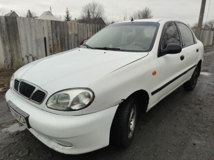 Белый Дэу Ланос, объемом двигателя 1.4 л и пробегом 160 тыс. км за 1656 $, фото 1 на Automoto.ua