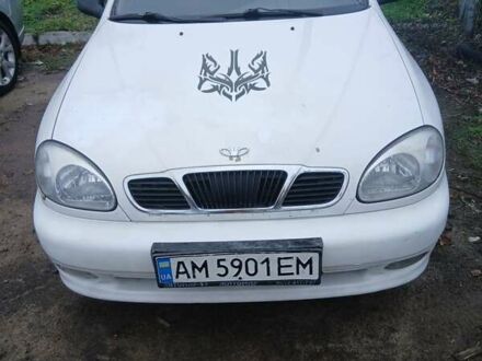 Белый Дэу Ланос, объемом двигателя 1.5 л и пробегом 179 тыс. км за 1700 $, фото 1 на Automoto.ua