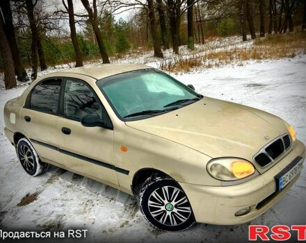 Бежевий Деу Ланос, об'ємом двигуна 1.3 л та пробігом 215 тис. км за 1600 $, фото 1 на Automoto.ua