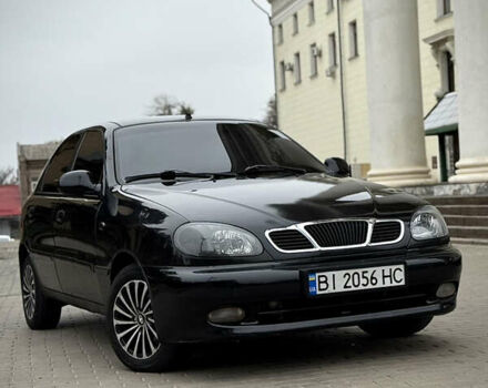 Черный Дэу Ланос, объемом двигателя 1.6 л и пробегом 190 тыс. км за 2650 $, фото 1 на Automoto.ua