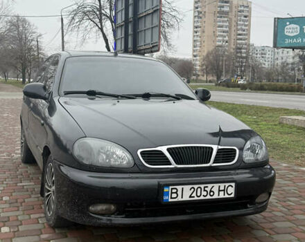 Черный Дэу Ланос, объемом двигателя 1.6 л и пробегом 181 тыс. км за 2350 $, фото 1 на Automoto.ua