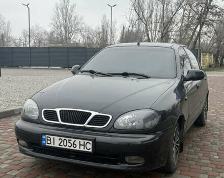 Черный Дэу Ланос, объемом двигателя 1.6 л и пробегом 181 тыс. км за 2350 $, фото 2 на Automoto.ua