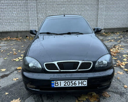 Чорний Деу Ланос, об'ємом двигуна 1.6 л та пробігом 190 тис. км за 2350 $, фото 1 на Automoto.ua