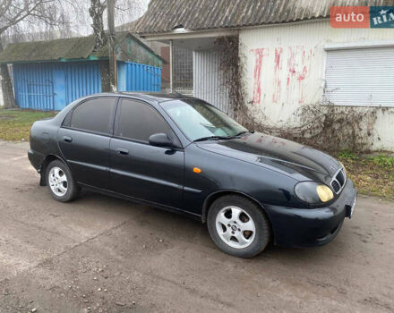 Черный Дэу Ланос, объемом двигателя 1.5 л и пробегом 231 тыс. км за 1750 $, фото 1 на Automoto.ua