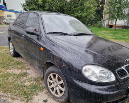 Черный Дэу Ланос, объемом двигателя 1.5 л и пробегом 42 тыс. км за 3000 $, фото 1 на Automoto.ua