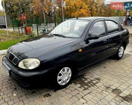 Черный Дэу Ланос, объемом двигателя 1.5 л и пробегом 160 тыс. км за 1800 $, фото 1 на Automoto.ua