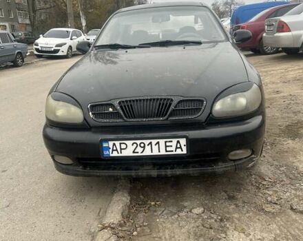Черный Дэу Ланос, объемом двигателя 1.5 л и пробегом 225 тыс. км за 1200 $, фото 1 на Automoto.ua