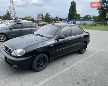 Черный Дэу Ланос, объемом двигателя 1.5 л и пробегом 350 тыс. км за 2150 $, фото 2 на Automoto.ua