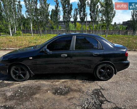 Черный Дэу Ланос, объемом двигателя 1.5 л и пробегом 220 тыс. км за 3100 $, фото 4 на Automoto.ua