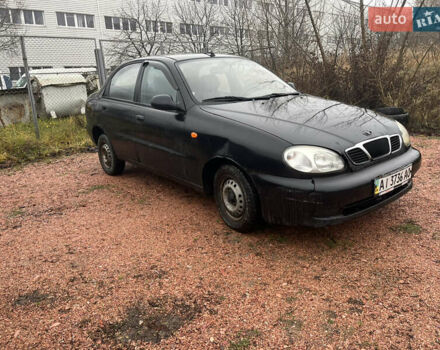 Черный Дэу Ланос, объемом двигателя 1.5 л и пробегом 296 тыс. км за 1000 $, фото 2 на Automoto.ua