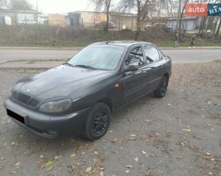 Черный Дэу Ланос, объемом двигателя 1.5 л и пробегом 200 тыс. км за 1550 $, фото 6 на Automoto.ua