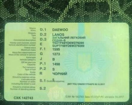 Чорний Деу Ланос, об'ємом двигуна 1.5 л та пробігом 169 тис. км за 1700 $, фото 17 на Automoto.ua