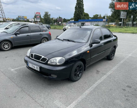 Черный Дэу Ланос, объемом двигателя 1.5 л и пробегом 350 тыс. км за 2150 $, фото 1 на Automoto.ua