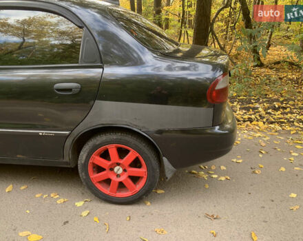Черный Дэу Ланос, объемом двигателя 1.5 л и пробегом 290 тыс. км за 1600 $, фото 3 на Automoto.ua
