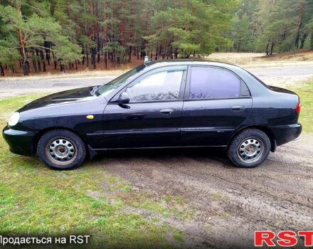 Черный Дэу Ланос, объемом двигателя 1.5 л и пробегом 197 тыс. км за 3150 $, фото 1 на Automoto.ua