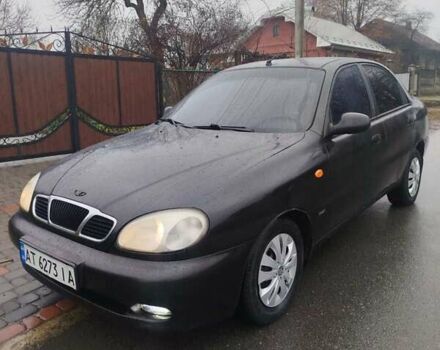 Черный Дэу Ланос, объемом двигателя 1.5 л и пробегом 200 тыс. км за 2150 $, фото 1 на Automoto.ua