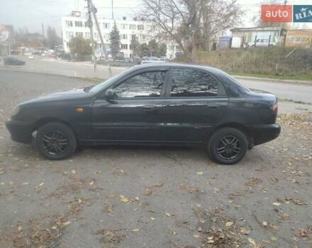 Черный Дэу Ланос, объемом двигателя 1.5 л и пробегом 200 тыс. км за 1550 $, фото 5 на Automoto.ua