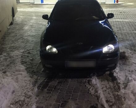 Черный Дэу Ланос, объемом двигателя 1.5 л и пробегом 180 тыс. км за 3300 $, фото 1 на Automoto.ua