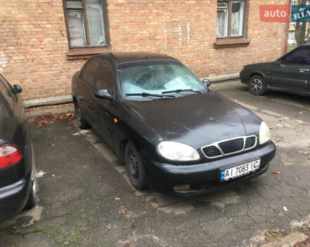 Чорний Деу Ланос, об'ємом двигуна 1.39 л та пробігом 200 тис. км за 900 $, фото 3 на Automoto.ua