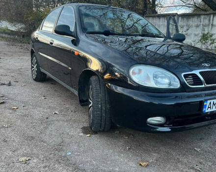Деу Ланос 2007 у Черняхове на Automoto.ua Чорний Деу Ланос, об'ємом двигуна 1.5 л та пробігом 113 тис. км за 2700 $, фото 4 на Automoto.ua